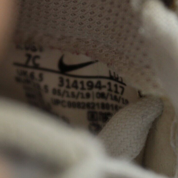 Nike Air Force 1 Toddler 7C White Leather Low Sneakers Classic Casual - Picture 8 of 8